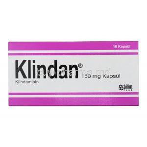 Klindan, Clindamycin 150mg box front