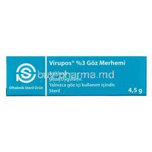 Virupos eye ointment, Aciclovir box front