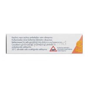 Famodin, Famotidine 20 mg box side