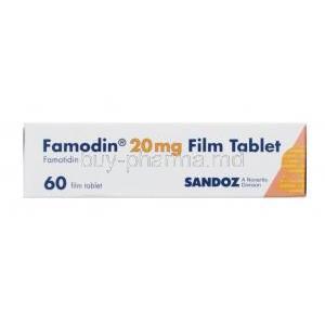Famodin, Famotidine 20 mg box side 2