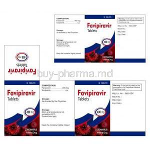 Favipiravir 400mg box