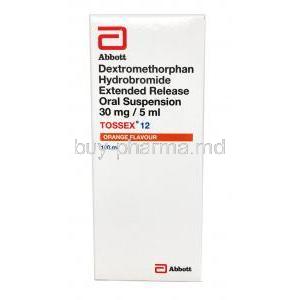 Tossex Oral Suspension Orange Flavour, Dextromethorphan