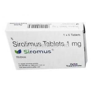Siromus, Sirolimus 1mg box front