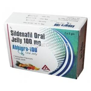 Abhigra Oral Jelly, Sildenafil box