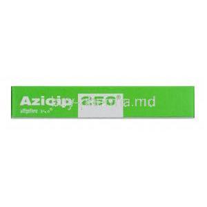 Azicip, Azithromycin 250mg box top