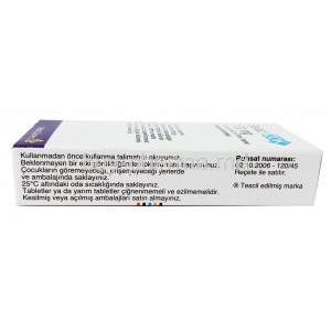 BELOC ZOK (NE) 100MG 20Tab box side