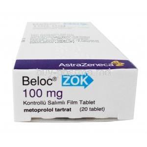 BELOC ZOK (NE) 100MG 20Tab box bottum