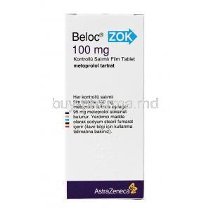 BELOC ZOK (NE) 100MG 20Tab box front