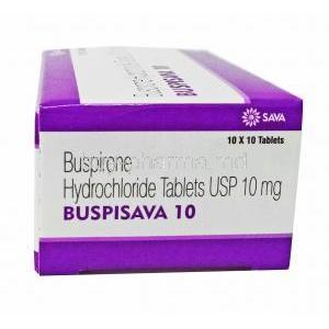 BUSPISAVA 10mg 100 Tab box side