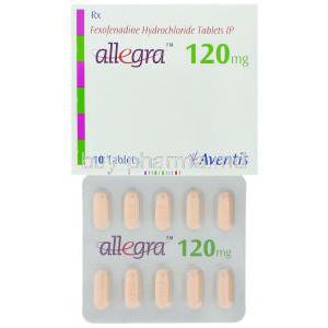 Allegra, Fexofenadine Hcl 120mg