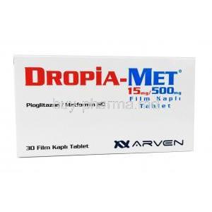 DROPIA-MET (NE) 15mg+500mg 30Tab box front