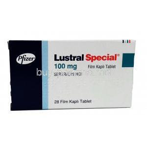 LUSTRAL SPECIAL (NE) 100mg 28Tab, Box, Front view