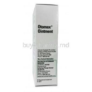 Otomax (GB) Ointment 17ml,  Box information, manufacturer