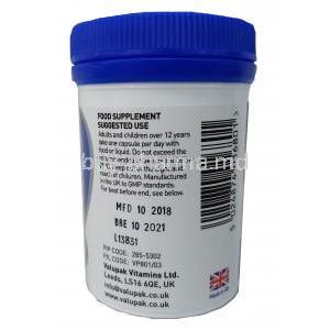 OMEGA 3 (GB) 1000mg 30Cap, Bottle information, usage, manuracturer, expiry date
