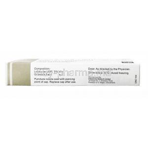 Lox Ointment, Lidocaine 5% composition'