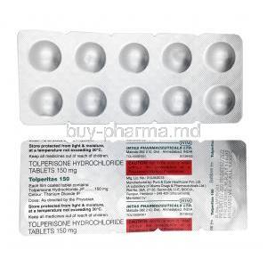 Tolperitas, Tolperisone 150mg tablet