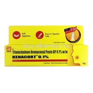 Kenacort Oromucosal Paste, Triamcinolone box