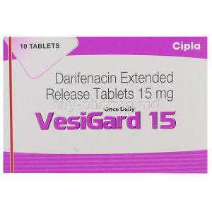 Versigard, Generic Enablex,  Darifenacin Hydrobromide Box