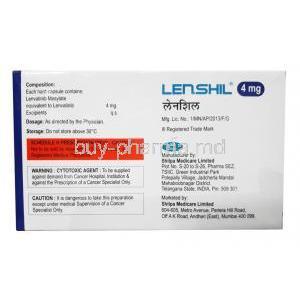 Lenshil, Lenvatinib 4mg composition