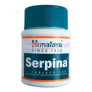 Himalaya Serpina, Rauwolfia (Sarpagandha), 100 tablets, bottle presentation