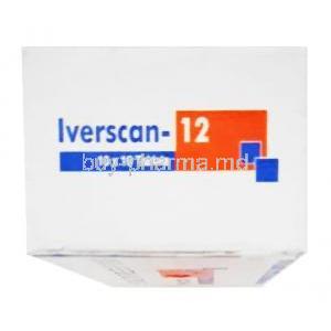 Iverscan, Ivermectin 12mg box side