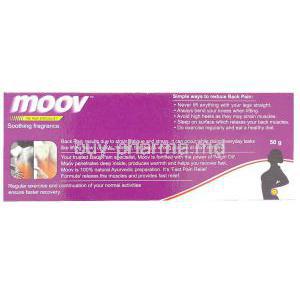 Moov ,  Wintergreen Tel /  Pudina Ka Phool Information