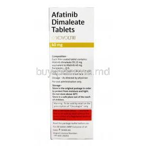 Xovoltib, Afatinib 40 mg composition