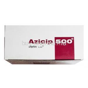 Azicip, Azithromycin 500 mg box top