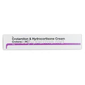Crotorax HC Cream, Crotamiton and Hydrocortisone 10g box front view