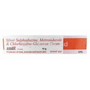 SSDee Cream, Silver Sulfadiazine, Chlorhexidine and Metronidazole 15g box