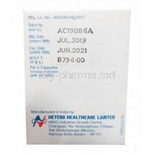 Temotero, Temozolomide 100mg manufacturer