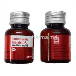 Neo-Mercazole, Carbimazole 5mg bottle