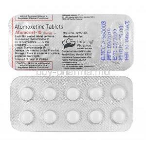 Atomoxet, Atomoxetine 10mg tablet