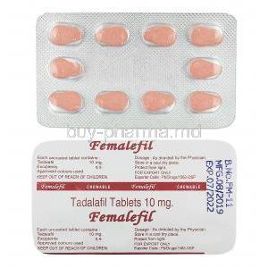 Femalefil, Tadalafil 10mg tablets