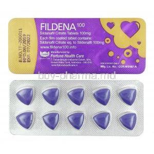 Fildena, Sildenafil 100mg tablets