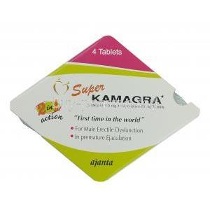Super KAMAGRA, Sildenafil 100mg/ Dapoxetine 60mg, pacage information