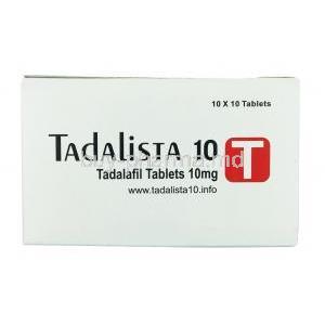 TADALISTA 10, Tadalafil 10mg, Box