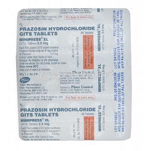 Minipress XL, Prazosin
