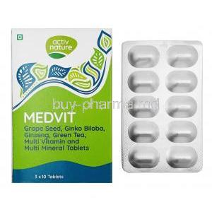Medvit, Grape Seed/ Ginko Biloba/ Ginseng/ Green Tea/ Multi Vitamin/ Multi Mineral