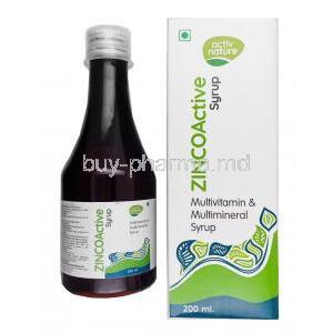 Zinco Active Syrup, Multivitamin/ Multimineral