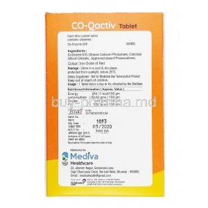 CO-Qactiv, Co Enzyme Q10 composition