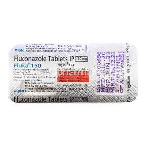 Fluka , Fluconazole 150 mg tablet back