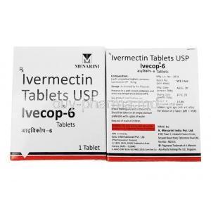 Ivecop, Ivermectin 6mg box