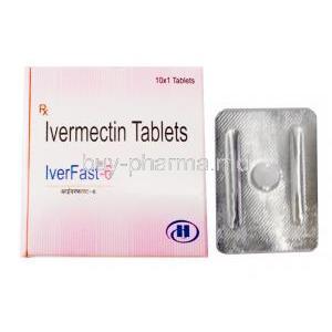 Iverfast, Ivermectin 6mg box and tablet