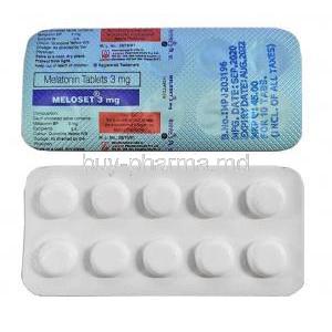 Meloset, Melatonin 3mg tablet