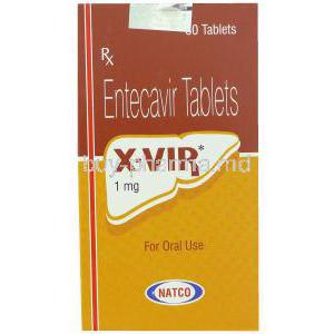 Generic Baraclude,  Entecavir 1 Mg Box