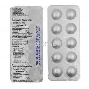 Iverheal, Ivermectin 12mg  tablet