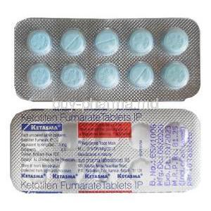 Ketasma, Ketotifen 1mg tablet