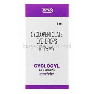 Cyclogyl Eye Drop, Cyclopentolate 1% box