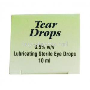Tear Drops, Carboxymethylcellulose box bottom